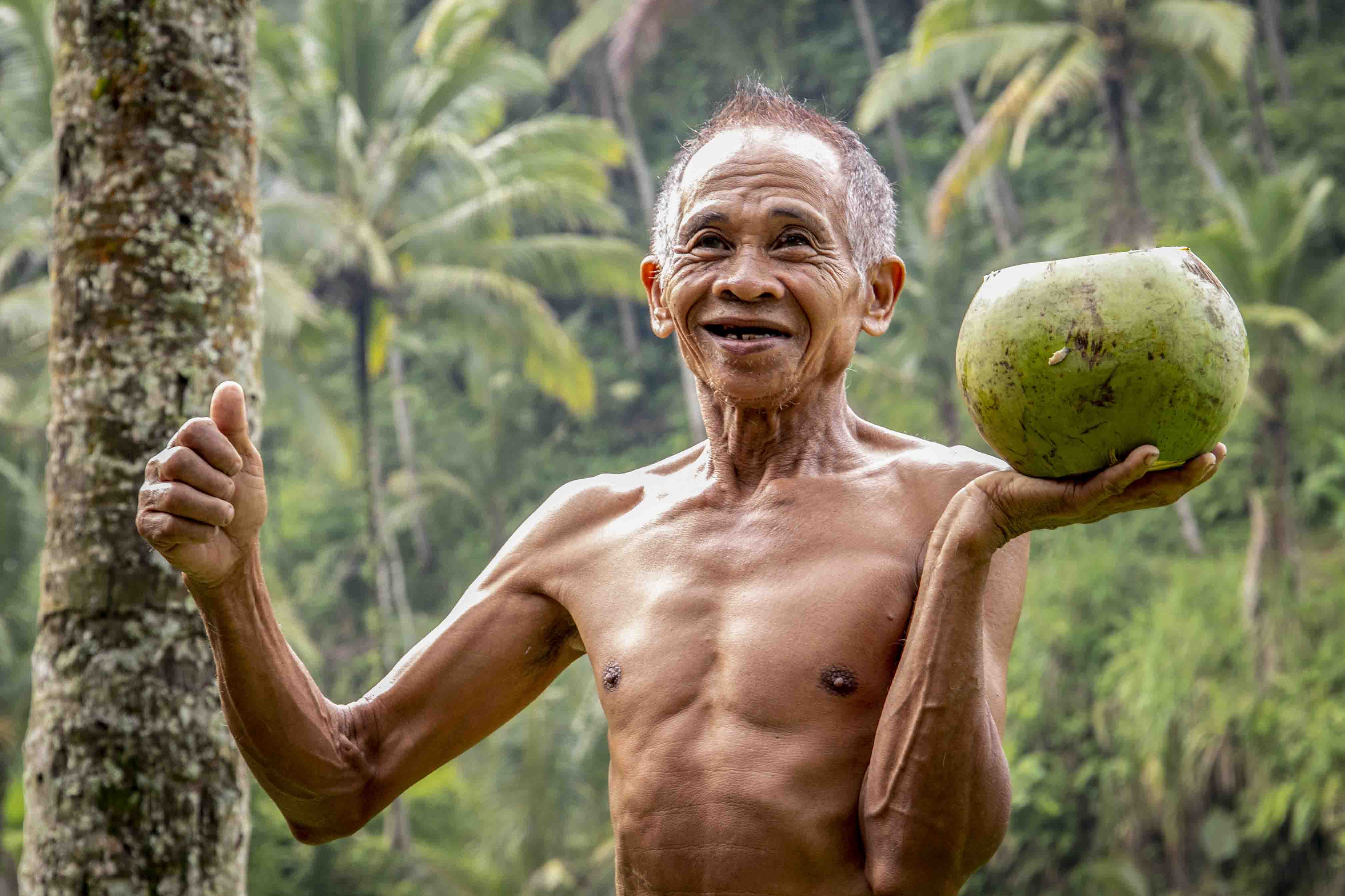 Een kokosnoot van Ketut